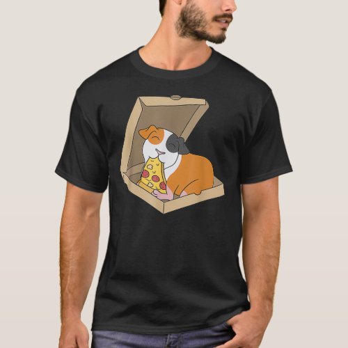 Guinea Pig Eating Pizza Funny Pet  T_Shirt