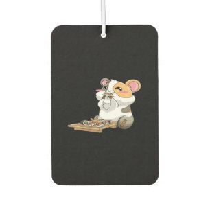 Guinea Pig Eating Sushika   Guinea Pig Kawaii Air Freshener