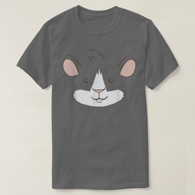 Guinea Pig Face Pet Owner  T-Shirt (Design Front)