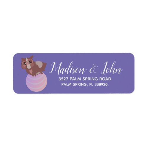 Guinea Pig Fitness Gym Funny Design Label