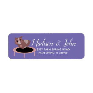 Guinea Pig Fitness Gym Funny Design Label
