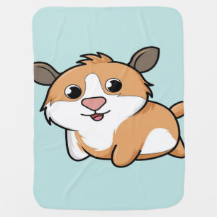 Guinea Pig Funny Cartoon Guinea Pig Gift Lovers Baby Blanket