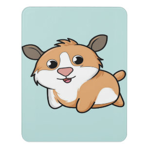 Guinea Pig Funny Cartoon Guinea Pig Gift Lovers Door Sign