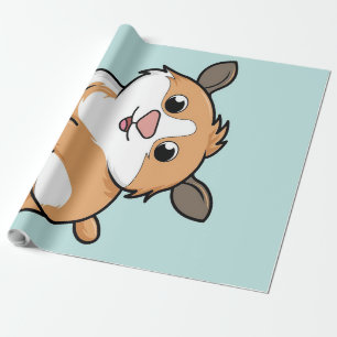 Guinea Pig Funny Cartoon Guinea Pig Gift Lovers Wrapping Paper
