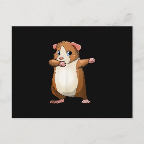 Guinea Pig Funny Dabbing Furry Kids Postcard