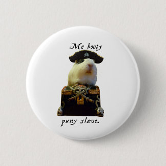 Guinea Pig Funny Pirate Pinback Button