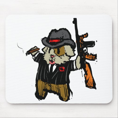 Guinea Pig Gangster Mouse Pad
