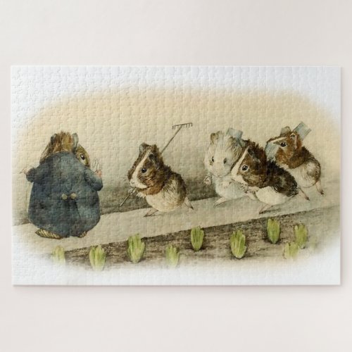 Guinea Pig Garden by Beatrix Potter Jigsaw Puzzle