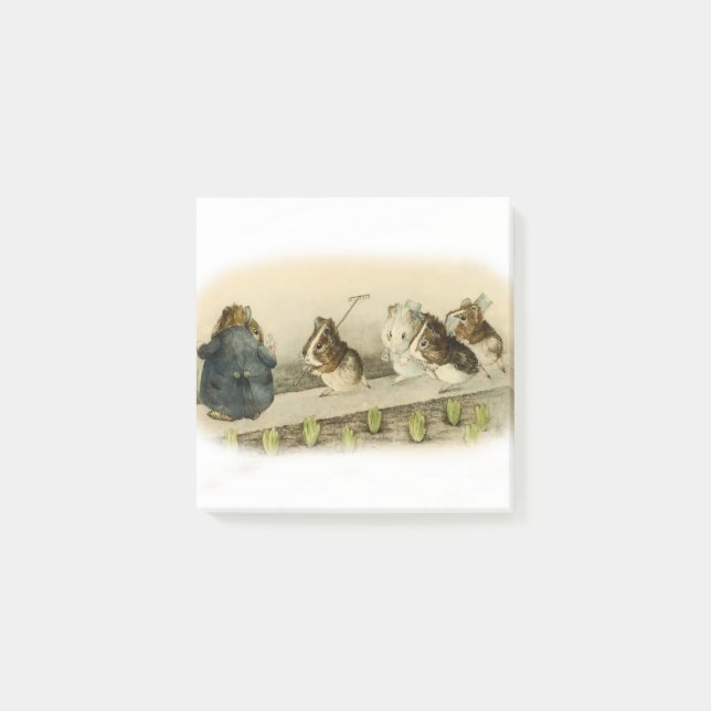 “Guinea Pig Garden” by Beatrix Potter Post-it Notes (Front)