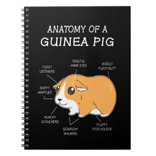 Guinea Pig Gift  Anatomy Of A Guinea Pig Notebook