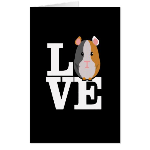 Guinea Pig Gift  Love Guinea Pig Gifts Card