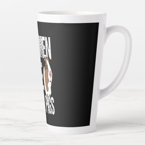 Guinea Pig Gift  Real Men Love Guinea Pigs Latte Mug