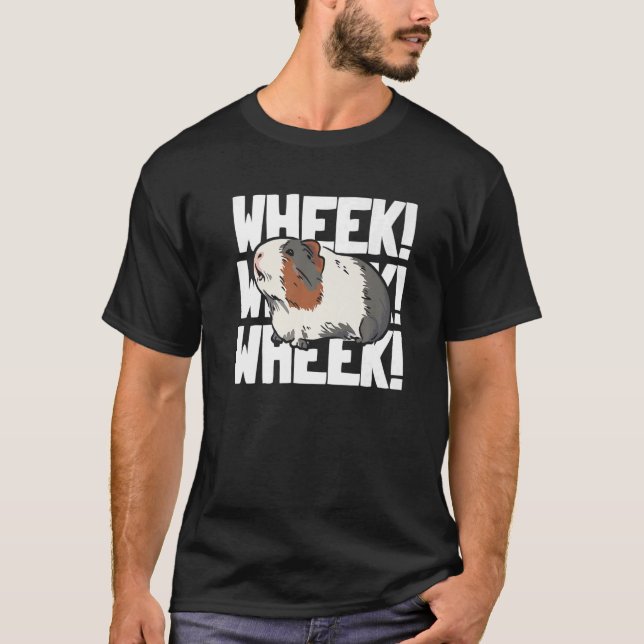 Guinea Pig Girl Wheek Wheek Guinea Pigs T-Shirt (Front)