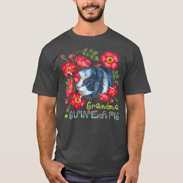 Guinea Pig Grandma Pet Owner Woman T-Shirt (Front)