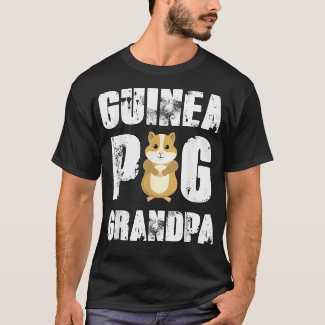 Guinea Pig Grandpa Cute Cavy Pet Animal Lover Gift T-Shirt (Front)