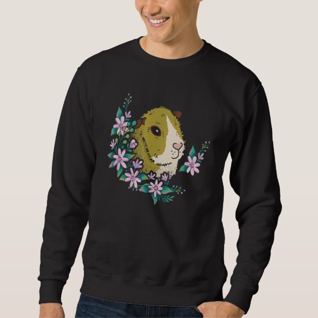 Guinea Pig Graphic Guinea Pig Owner Pet Cavy Anima Sweatshirt (Front)