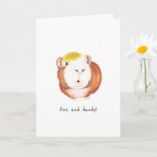 Guinea Pig Greetings Card