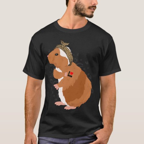 Guinea Pig Guinea Pig Heart Mom Mom T_Shirt