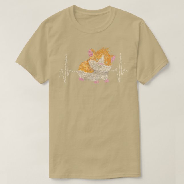 Guinea Pig Guinea Pig Heartbeat T-Shirt (Design Front)