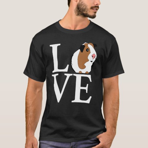 Guinea Pig  Guinea Pig Love T_Shirt