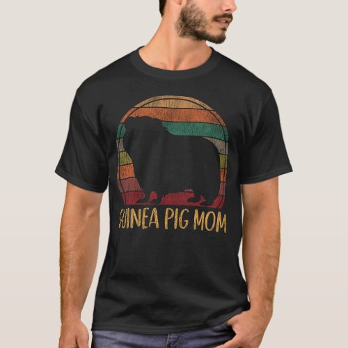 Guinea Pig Guinea Pig Mom Retro Vintage T_Shirt