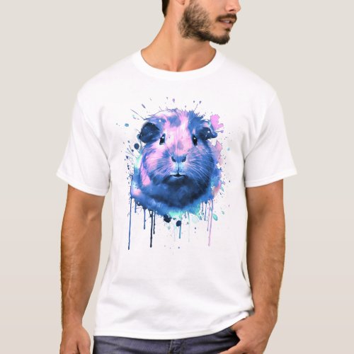 Guinea Pig Guinea Pig Watercolor Watercolor T_Shirt