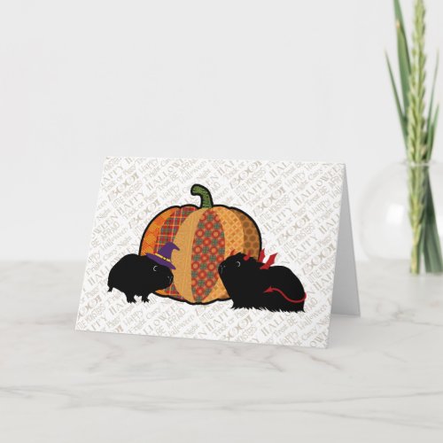 Guinea Pig Halloween Card