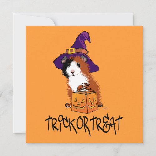 Guinea Pig Halloween Card