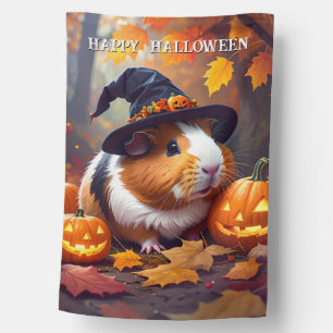 Guinea Pig Halloween House Flag