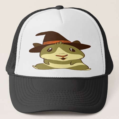 Guinea Pig Halloween Witch Trucker Hat