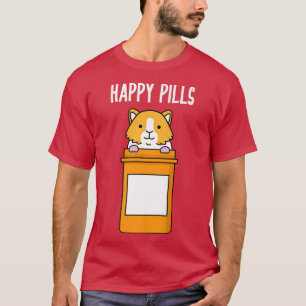 Guinea Pig Happy Pills Funny Guinea Pigs Lover T-Shirt