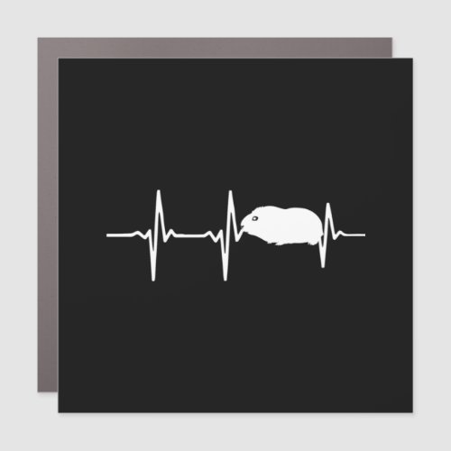 Guinea pig heartbeat car magnet