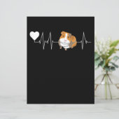 Guinea Pig Heartbeat Cute Cavy Gift (Standing Front)