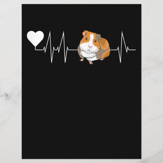 Guinea Pig Heartbeat Cute Cavy Gift (Front)