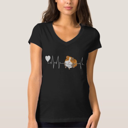 Guinea Pig Heartbeat Cute Cavy Gift T_Shirt