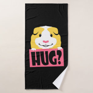 Guinea Pig Hug Cavy Funny Guinea Pig Cute Pet Bath Towel