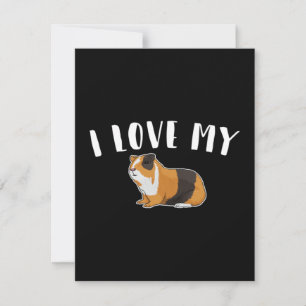 Guinea Pig - I Love My Guinea Pig Note Card