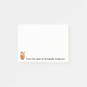 Guinea Pig In an Orange Sweater Post-it Notes
