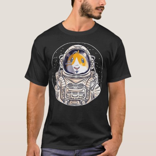Guinea Pig In Space Funny Kids Animal Astronauts C T_Shirt