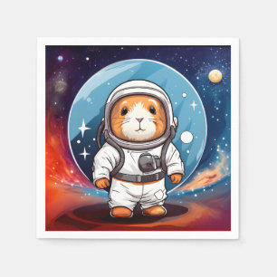 Guinea Pig in Space Napkins