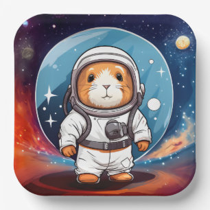 Guinea Pig in Space Paper Plates