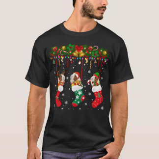 Guinea Pig In Xmas Socks Christmas Santa Elf Reind T-Shirt