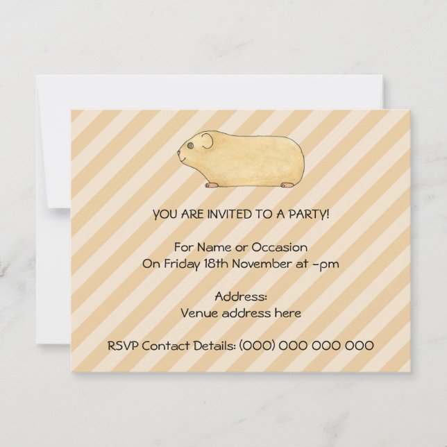 Guinea Pig. Invitation (Front)