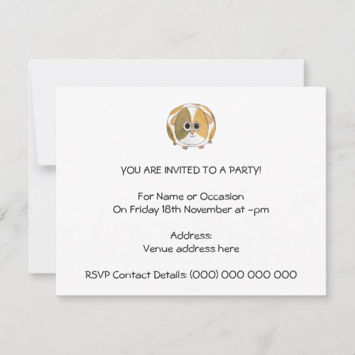 Guinea Pig Invitation