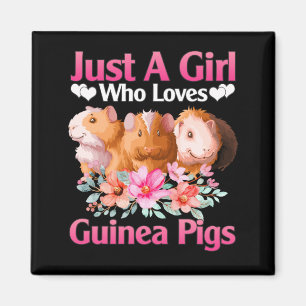 Guinea Pig Just a Girl Who Loves Guinea Pigs Magnet