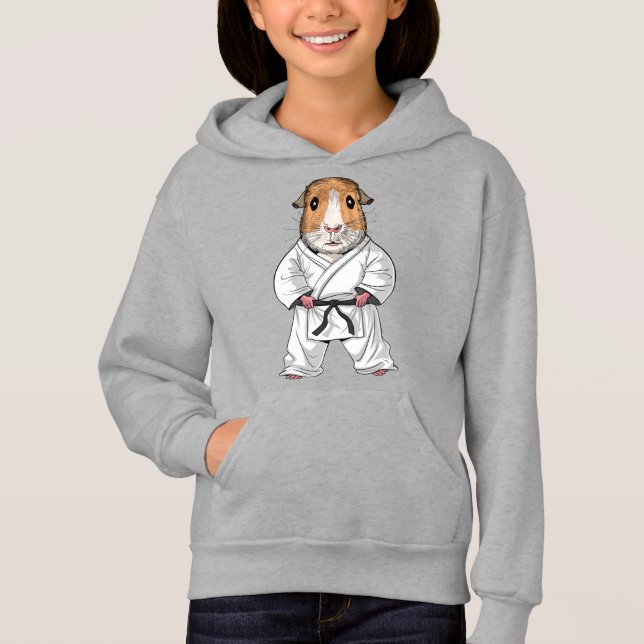 Guinea Pig Karate Hoodie (Front)