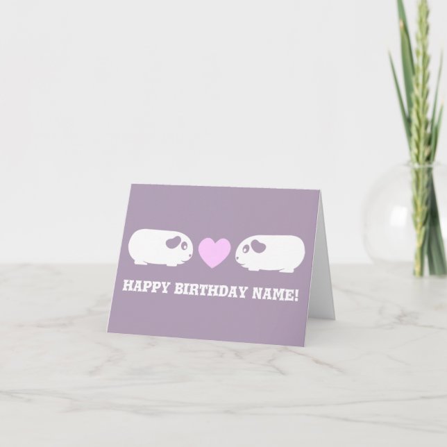 Guinea Pig Love Card (Front)