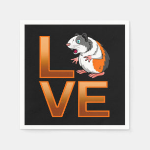 Guinea Pig Love Cute Guinea Pig Cool Pet Lover Napkins