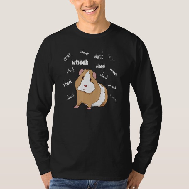 Guinea Pig Love Guinea Pig Wheek Wheek Feed Me Gui T-Shirt (Front)