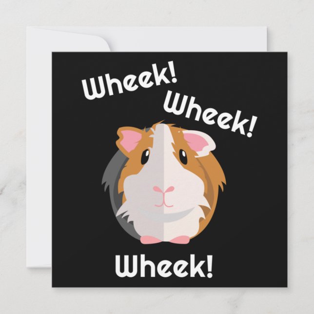 Guinea Pig Love Note Card (Front)